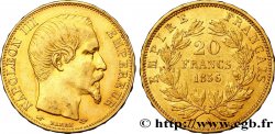 20 francs or Napoléon III, tête nue 1856 Paris F.531/9