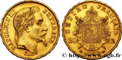 20 francs or Napoléon III, tête laurée 1868 Strasbourg F.532/19 SS48