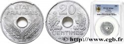 20 centimes État français, légère 1943 F.153A/1
