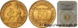 50 centimes Chambres de Commerce 1924 Paris F.191/6