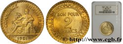 2 francs Chambres de Commerce 1921  F.267/3 FDC65