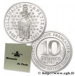 Belle Épreuve argent 10 francs Millénaire capétien  1987  F5.1301  3