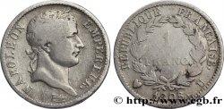 1 franc Napoléon Ier tête laurée, République française 1808 Turin F.204/14