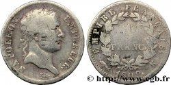 1 franc Napoléon Ier tête laurée, Empire français 1809 Bordeaux F.205/5