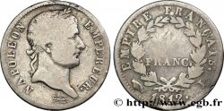1 franc Napoléon Ier tête laurée, Empire français 1812 Limoges F.205/47 F12
