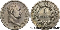 1 franc Napoléon Ier tête laurée, Empire français 1812 Marseille F.205/51 TB35