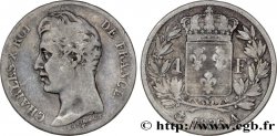 1 franc Charles X, matrice du revers à cinq feuilles 1826 Paris F.207/12
