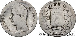 1 franc Charles X, matrice du revers à cinq feuilles 1826 Perpignan F.207/22