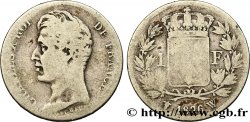1 franc Charles X, matrice du revers à cinq feuilles 1826 Lille F.207/24