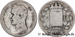 1 franc Charles X, matrice du revers à cinq feuilles 1827 Rouen F.207/26