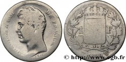 1 franc Charles X, matrice du revers à quatre feuilles 1829 Lille F.207A/25