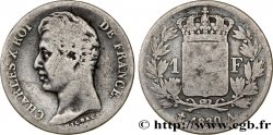 1 franc Charles X, matrice du revers à quatre feuilles 1830 Paris F.207A/26