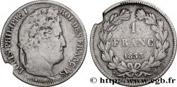 1 franc Louis-Philippe, couronne de chêne 1833 La Rochelle F.210/18