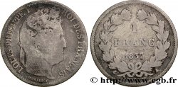 1 franc Louis-Philippe, couronne de chêne 1837 Paris F.210/55