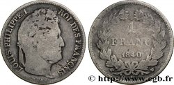 1 franc Louis-Philippe, couronne de chêne 1840 Lille F.210/79