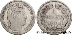 1 franc Louis-Philippe, couronne de chêne 1841 Bordeaux F.210/83