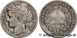 1 franc Cérès, IIe République 1849 Strasbourg F.211/2