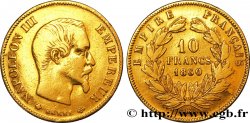 10 francs or Napoléon III, tête nue, grand module 1860 Strasbourg F.506/11