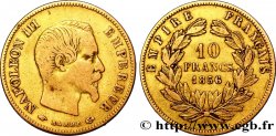 10 francs or Napoléon III, tête nue, grand module 1856 Paris F.506/3