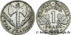 1 franc Francisque, légère 1942 Paris F.223/2
