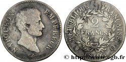 2 francs Napoléon Empereur, Calendrier grégorien 1806 Perpignan F.252/7 TB18
