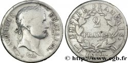 2 francs Napoléon Ier tête laurée, Empire français 1812 Toulouse F.255/46