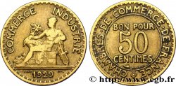 50 centimes Chambres de Commerce 1929 Paris F.191/11 TB20