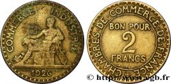 2 francs Chambres de Commerce 1926  F.267/8