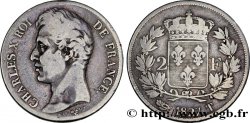 2 francs Charles X 1827 Nantes F.258/34