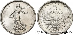 5 francs Semeuse, argent 1963 Paris F.340/7 SPL64