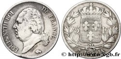 5 francs Louis XVIII, tête nue 1822 Paris F.309/68 TB25