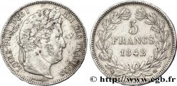 5 francs IIe type Domard 1842 Strasbourg F.324/97