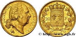 20 francs or Louis XVIII, tête nue 1820 Perpignan F.519/21