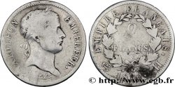 2 francs Napoléon Ier tête laurée, Empire français 1810 La Rochelle F.255/14