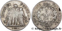 5 francs Union et Force, Union serré, avec glands intérieurs et gland extérieur 1799 Bayonne F.288/111