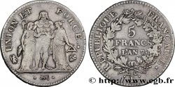 5 francs Union et Force, Union desserré, avec glands intérieurs et gland extérieur 1799 Bayonne/Paris F.291/29
