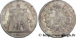 5 francs Union et Force, Union serré, avec glands intérieurs et gland extérieur 1800 Paris F.288/44
