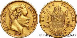 20 francs or Napoléon III, tête laurée 1862 Paris F.532/3 TTB40