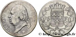 5 francs Louis XVIII, tête nue 1818 Rouen F.309/29