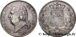 5 francs Louis XVIII, tête nue 1822 Bordeaux F.309/73 XF48