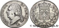 5 francs Louis XVIII, tête nue 1823 Toulouse F.309/84