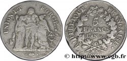 Faux de 5 francs Union et Force, Union serré, seulement glands intérieurs 1802 Bordeaux F./ var. TB30
