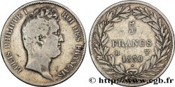 5 francs type Tiolier avec le I, tranche en creux 1830 La Rochelle F.315/5
