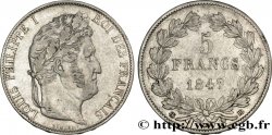 5 francs IIIe type Domard 1847 Strasbourg F.325/15