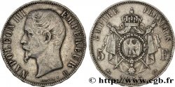 5 francs Napoléon III, tête nue 1855 Lyon F.330/5 XF40