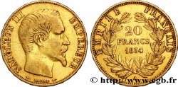 20 francs or Napoléon III, tête nue 1854 Paris F.531/2 TTB40