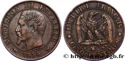 Cinq centimes Napoléon III, tête nue 1854 Lille F.116/15 TTB48