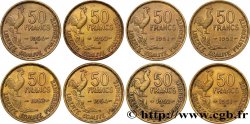 Lot de 8 pièces de 50 francs Guiraud -  F.425/-