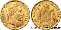 20 francs or Napoléon III, tête laurée 1864 Strasbourg F.532/10