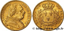 20 francs or Louis XVIII, buste habillé 1814 Bordeaux F.517/4